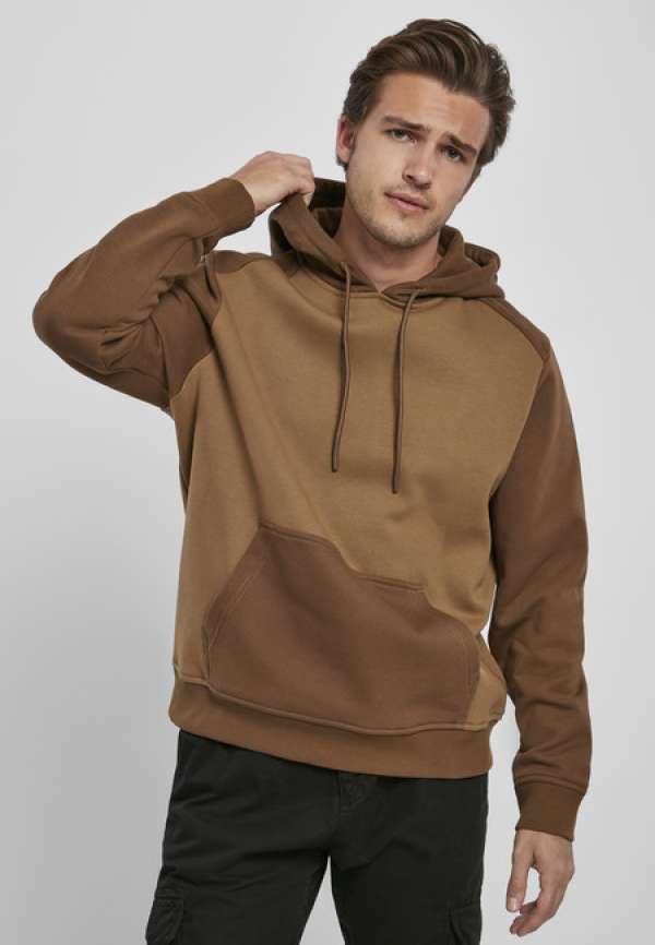 Urban Classics 2-Tone Fake Raglan Hoody midground/darkground