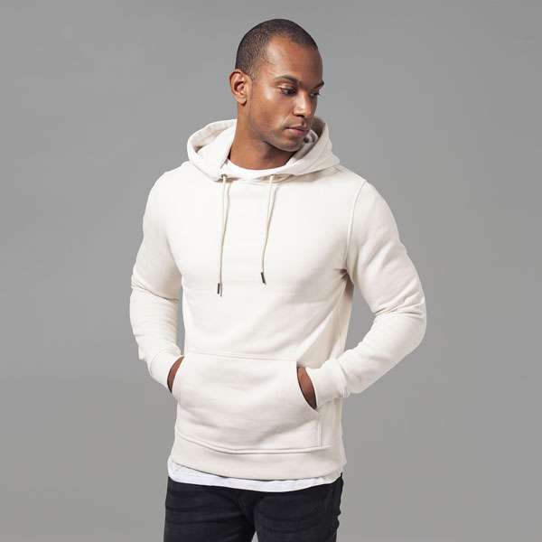 Férfi kapucnis pulóver Urban Classics Basic Sweat Hoody sand