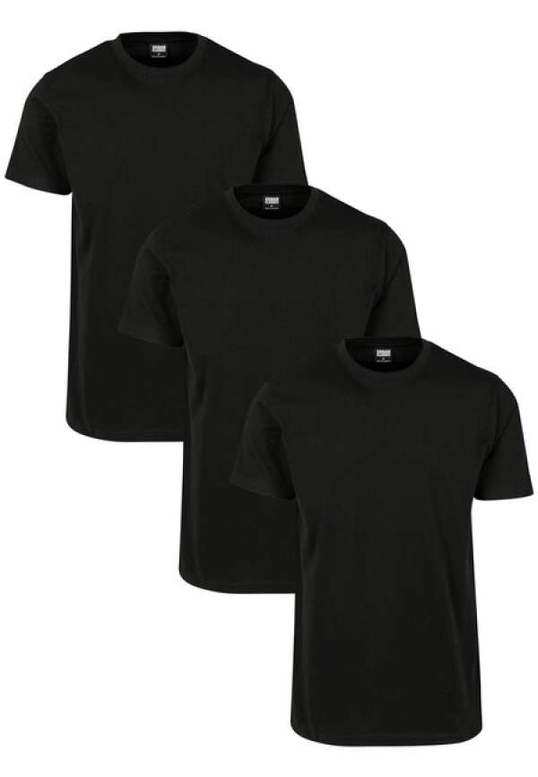 Urban Classics Basic Tee 3-Pack black/black/black