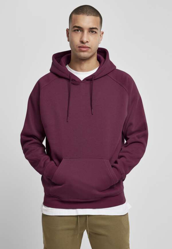 Urban Classics Blank Hoody cherry