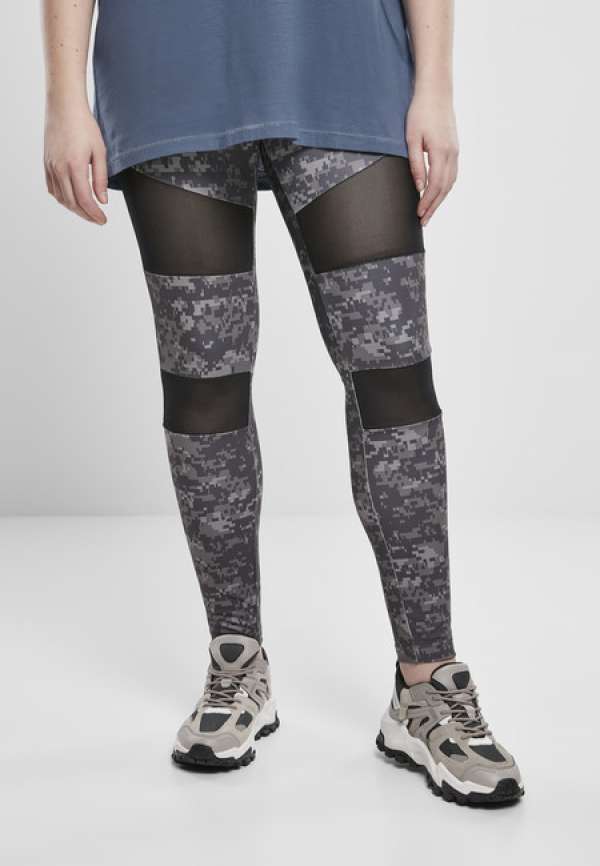 Urban Classics Ladies Camo Tech Mesh Leggings dark digital camo