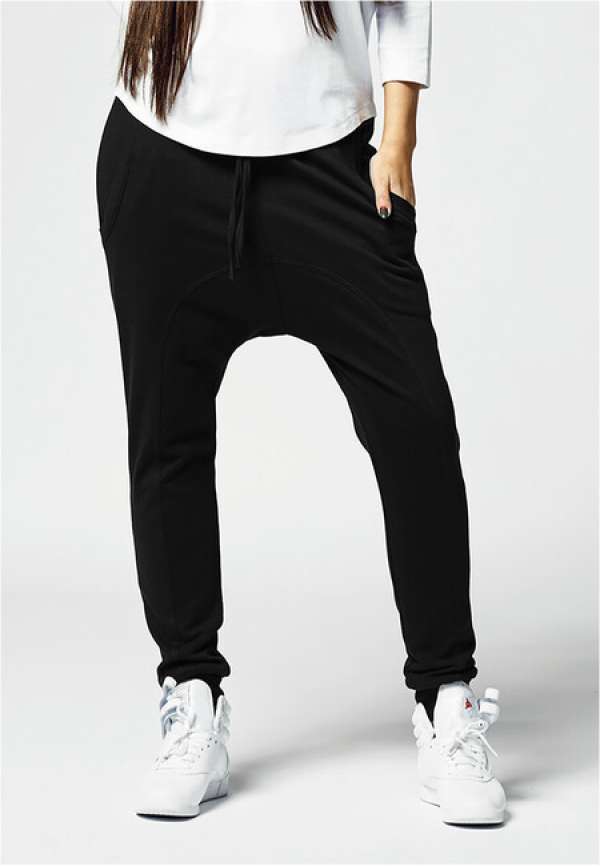 Urban Classics Ladies Light Fleece Sarouel Pant black