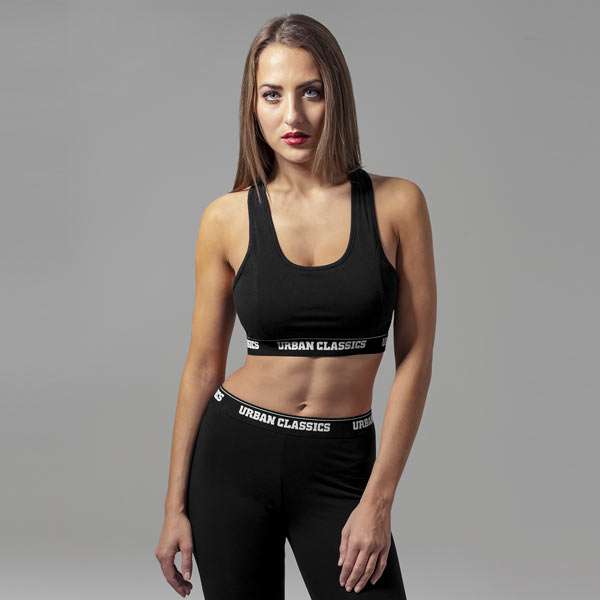 Urban Classics Ladies Logo Bra black