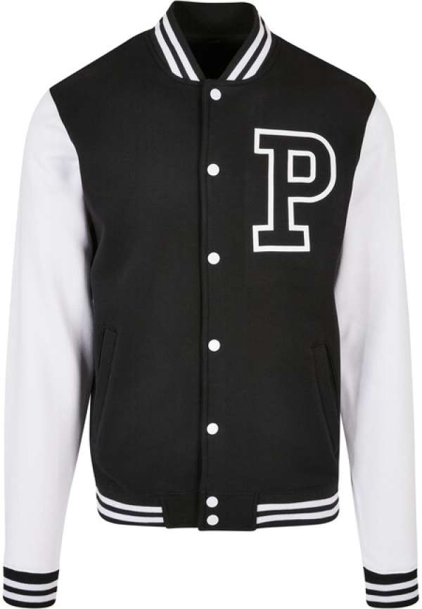 Mr. Tee Pray College Jacket blk/wht