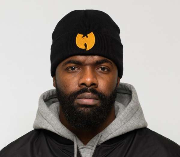Téli sapka Wu-wear Logo Beanie Black