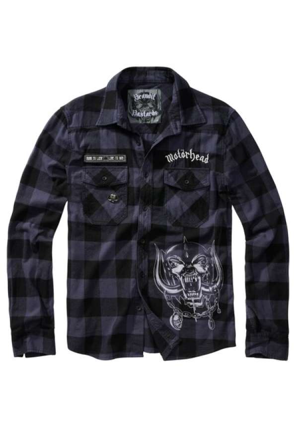 Brandit Motörhead Checkshirt black/grey