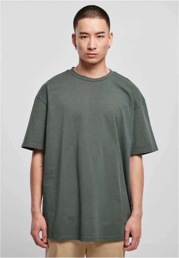 Urban Classics Heavy Oversized Garment Dye Tee bottlegreen