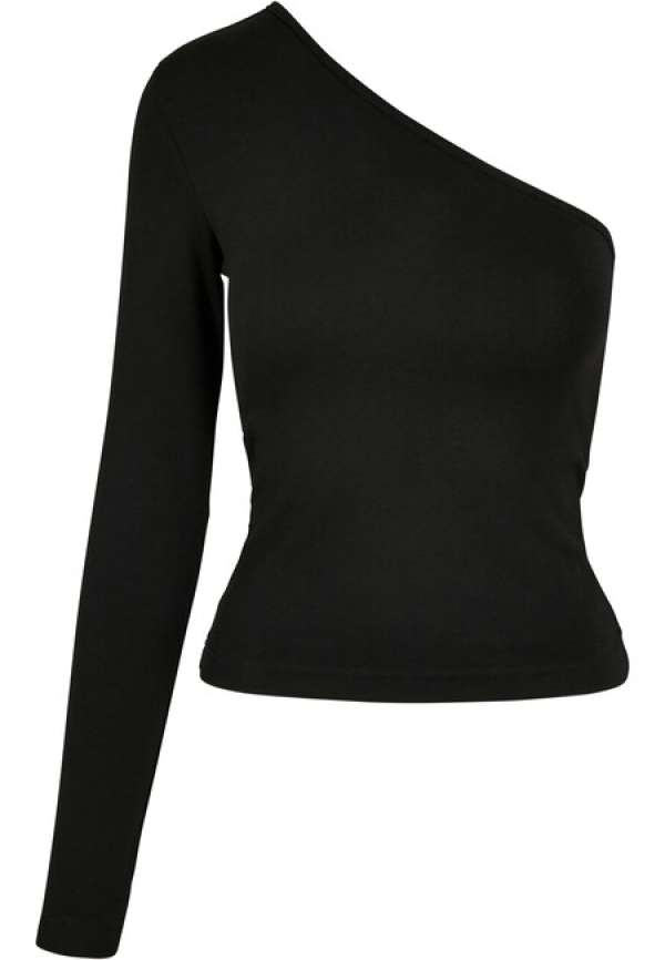 Urban Classics Ladies Asymmetric Longsleeve black