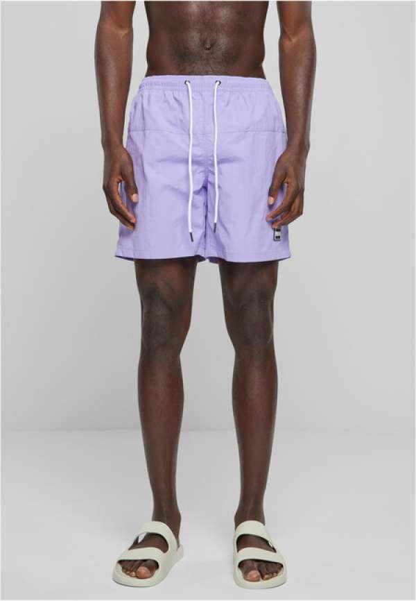 Urban Classics Block Swim Shorts lavender