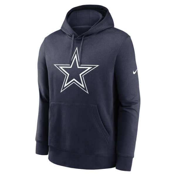Nike Men's NFL Dallas Cowboys Nike Club Fleece Pullover Hoodie navy