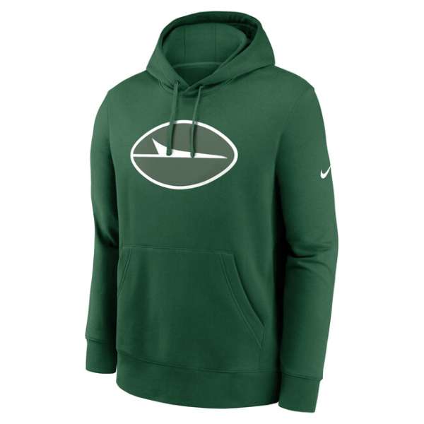 Nike Men's NFL New York Jets Nike Club Fleece Pullover Hoodie green
