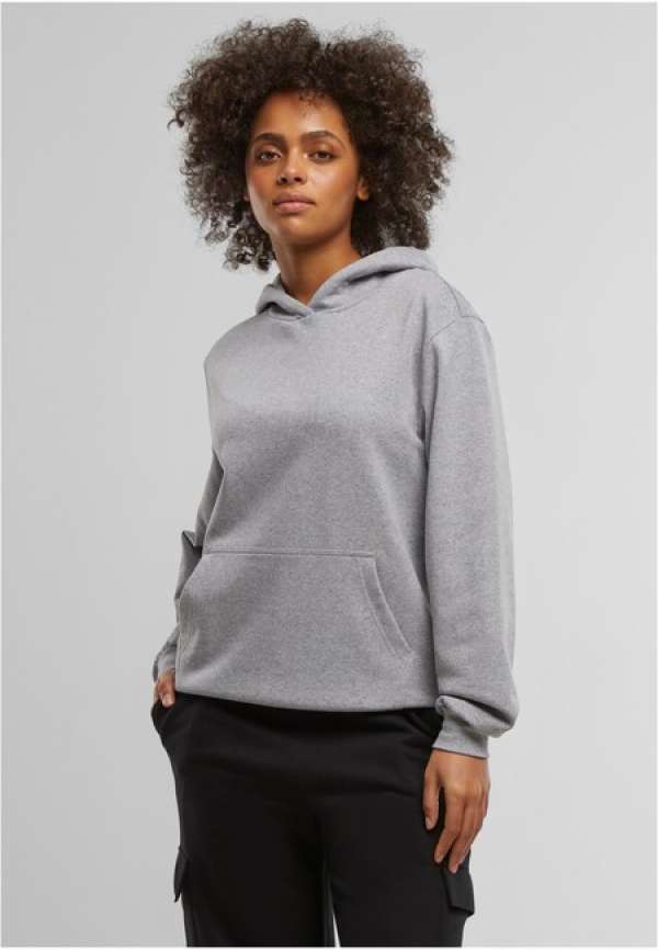 Urban Classics Ladies Loose Light Brushed Fleece Hoody melange
