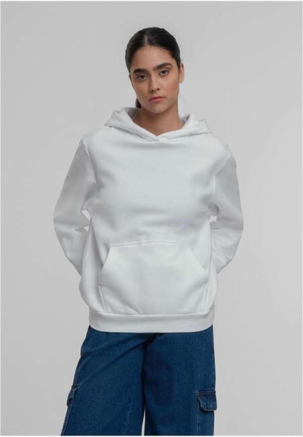 Urban Classics Ladies Organic Loose Brushed Fleece Hoody white