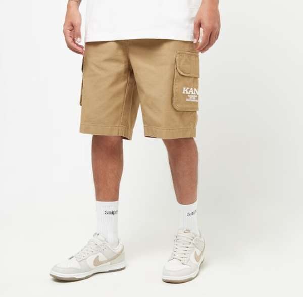 Cargo rovid nadrag Karl Kani Retro Washed Cargo Shorts sand