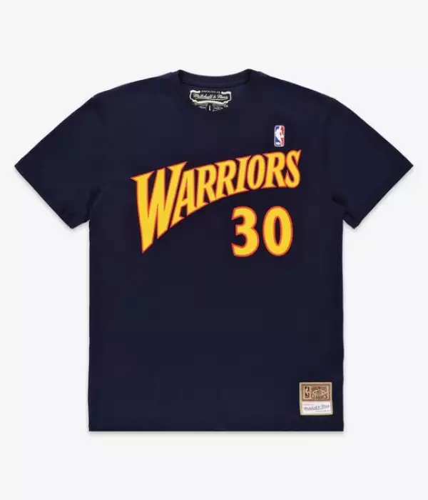 Mitchell & Ness NBA Name&Number Tee Golden State Warriors Stephen Curry #30 navy