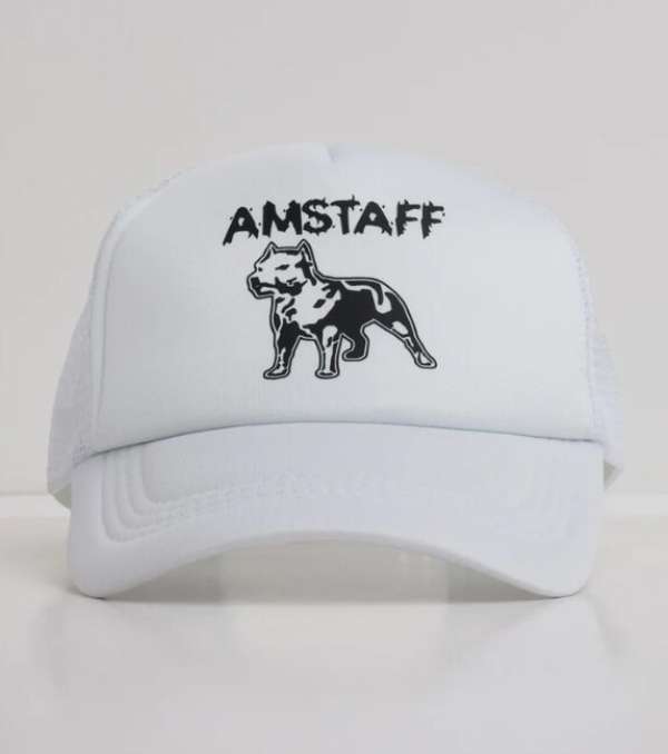 Amstaff Logo Mesh Cap White