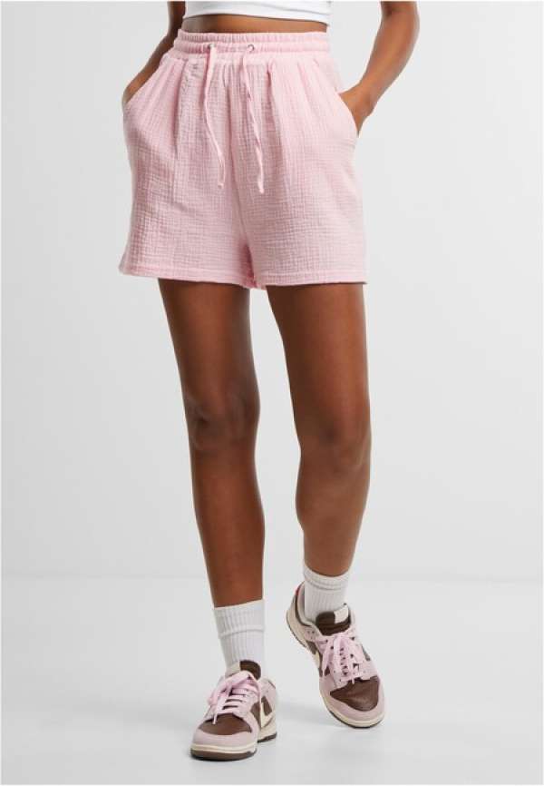 Urban Classics Ladies Musselin Shorts blushedrose