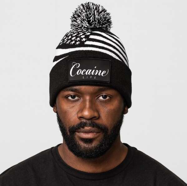 Téli sapka Cocaine Life Stars and Stripes winter beanie Black