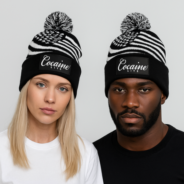 Téli sapka Cocaine Life Stars and Stripes winter beanie Black