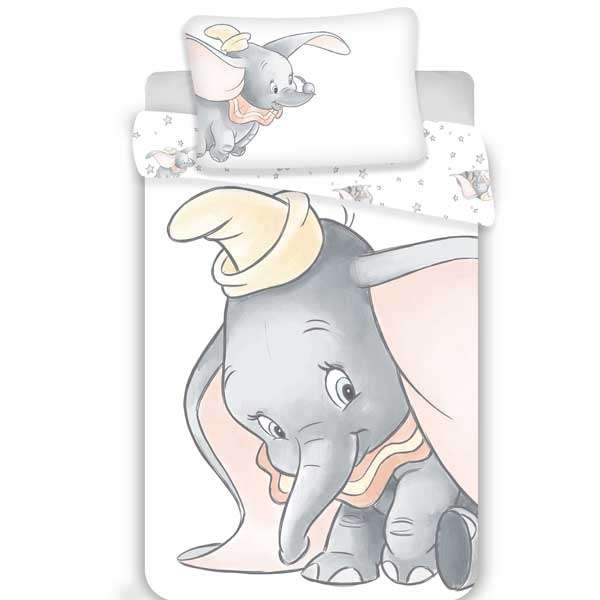 Ágynemű garnitúra Disney Dumbo Grey baby 100x135 cm + 40x60 cm