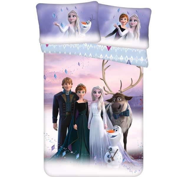 Ágynemű garnitúra Disney Jégvarázs 2 Frozen Elements baby 100x135 cm + 40x60 cm