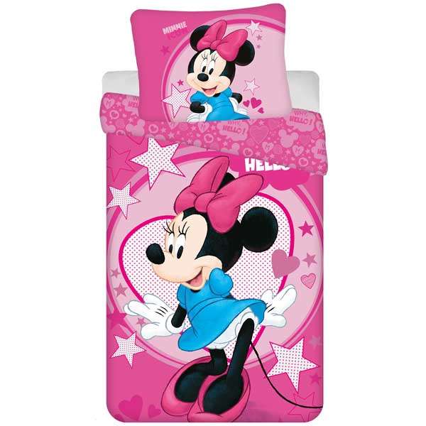 Ágynemű garnitúra Disney Minnie Hello Micro 140x200 cm + 70x90 cm
