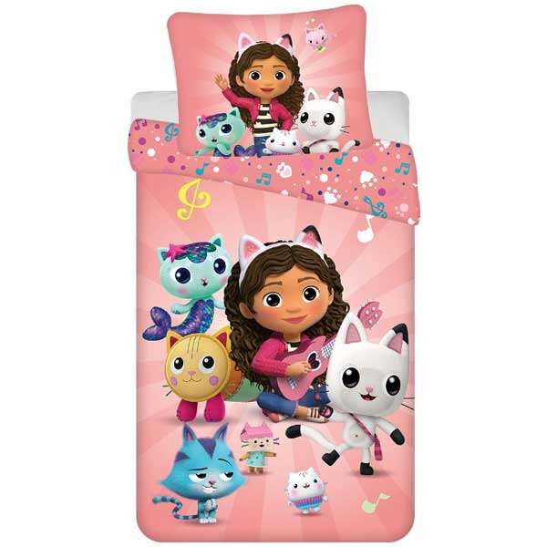 Ágynemű garnitúra Gabby babaháza Gabby´s Dollhouse 02 140x200 cm + 70x90 cm