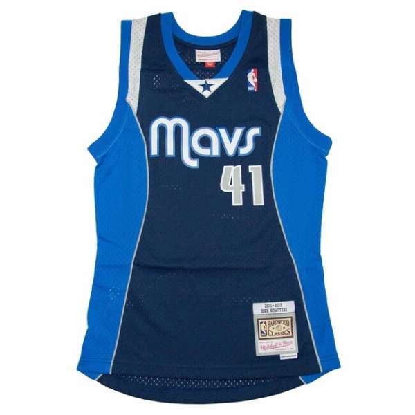 Mitchell & Ness Dallas Mavericks #41 Dirk Nowitzki Swingman Jersey navy