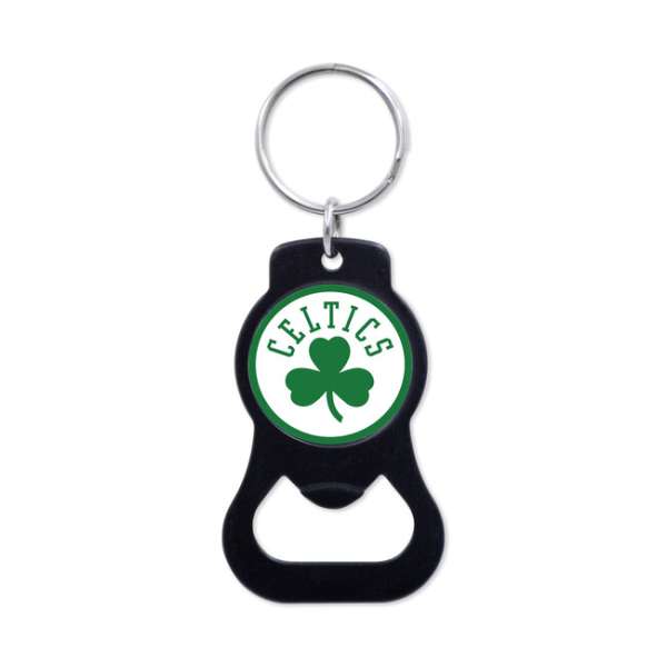 WinCraft NBA Black Bottle Opener Key Ring Boston Celtics