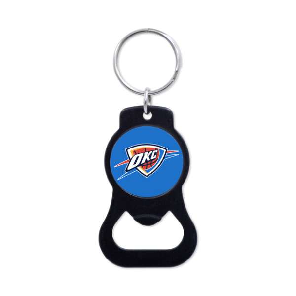 WinCraft NBA Black Bottle Opener Key Ring Oklahoma City Thunder