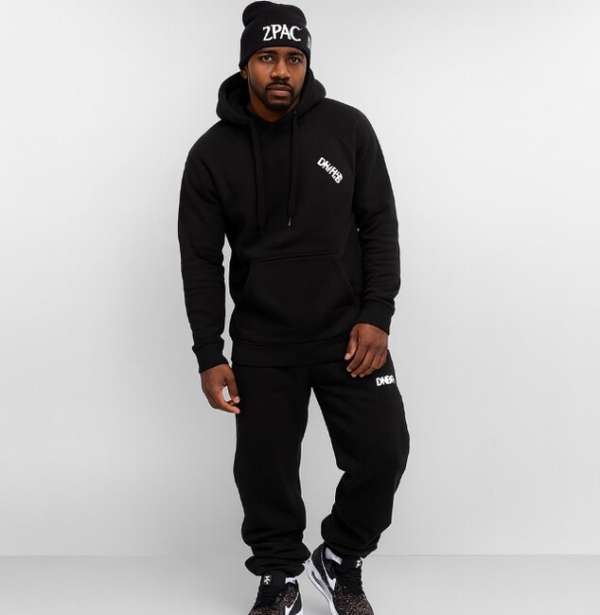 Dangerous DNGRS Rock Sweat Suit Jet Black