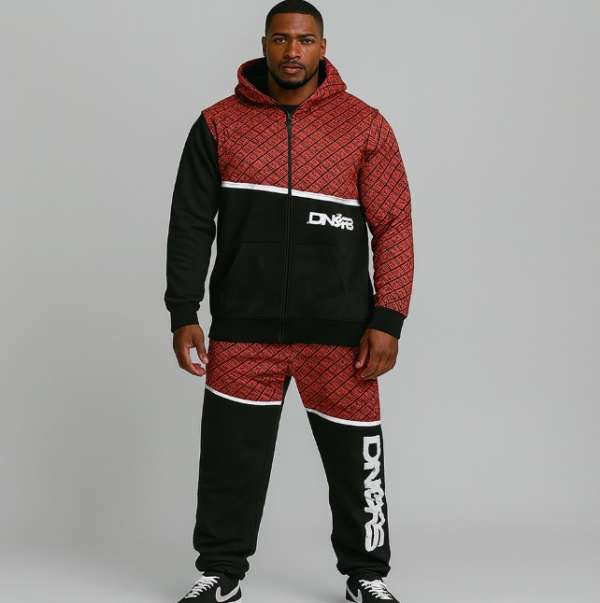 Dangerous DNGRS Sweat Suit Red Black