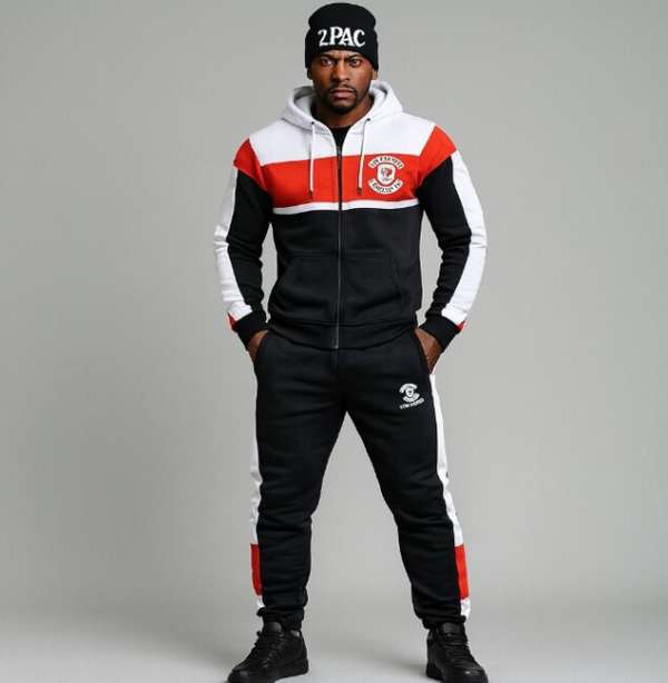 Thug Life Leopard Suit Black