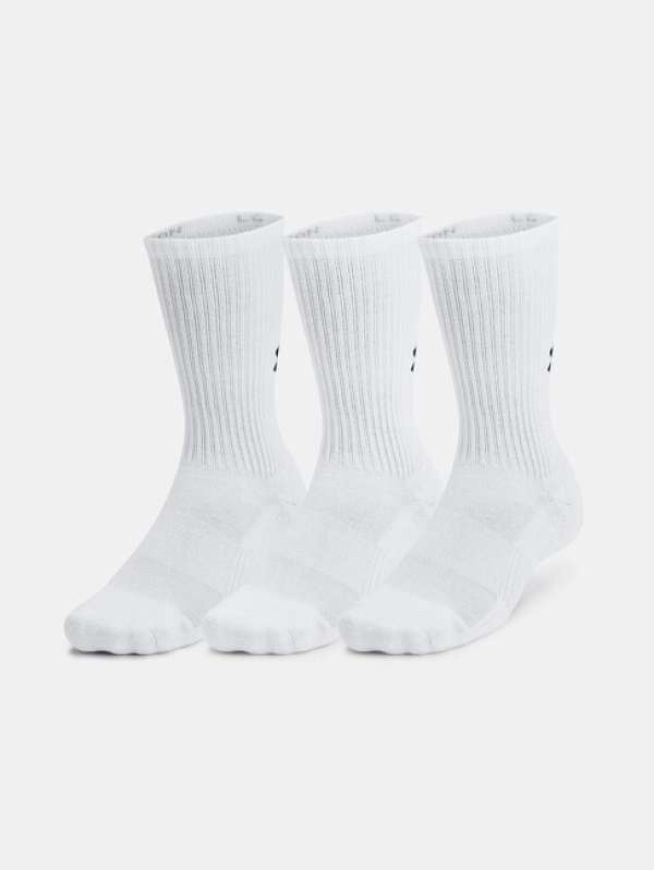 Under Armour Unisex UA TC 3pk Crew-WHT