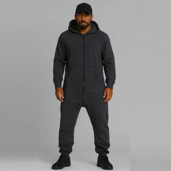Urban Classics Sweat Jumpsuit Charcoal