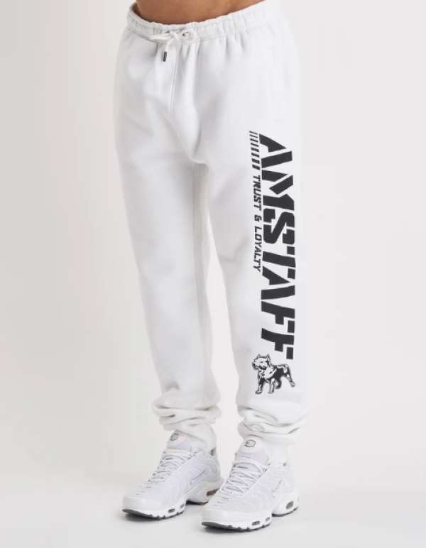Amstaff Logo 2.0 Sweatpants - weiÃ/schwarz