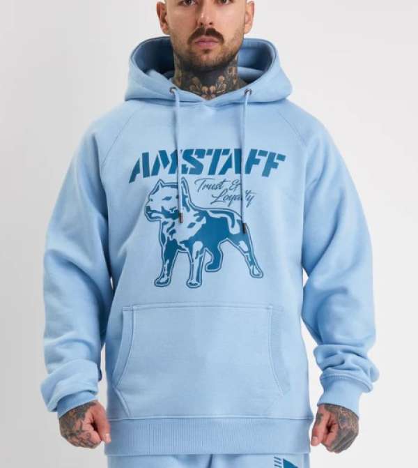 Amstaff Logo 2.0 Hoodie Horizon Double Blue