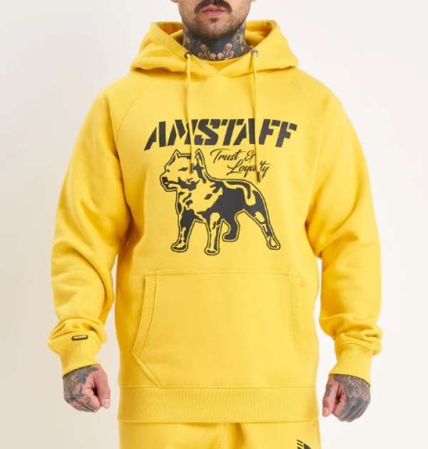 Amstaff Logo 2.0 Hoodie Yellow Black