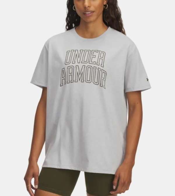 Under Armour Rival OS Campus Tee-GRY