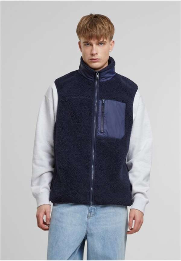 Urban Classics Sherpa Vest navy