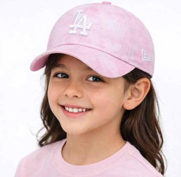 Gyerek Sapka Kids NEW ERA 9Forty Kids MLB Tie Dye LA Dodgers Pink