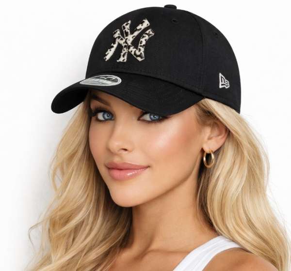 Női Sapka New Era 9Forty Womens MLB Animal Infill NY Yankees Black