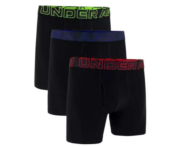 Under Armour M UA Perf Cotton 6in - 3pk