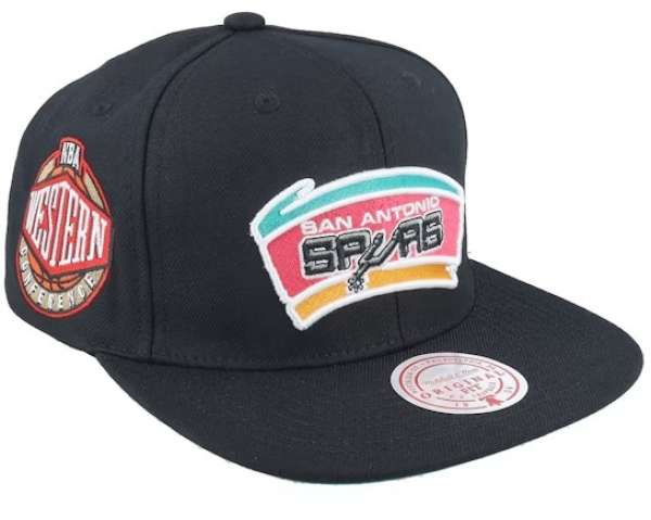 Mitchell & Ness NBA Conference Patch Snapback HWC San Antonio Spurs black
