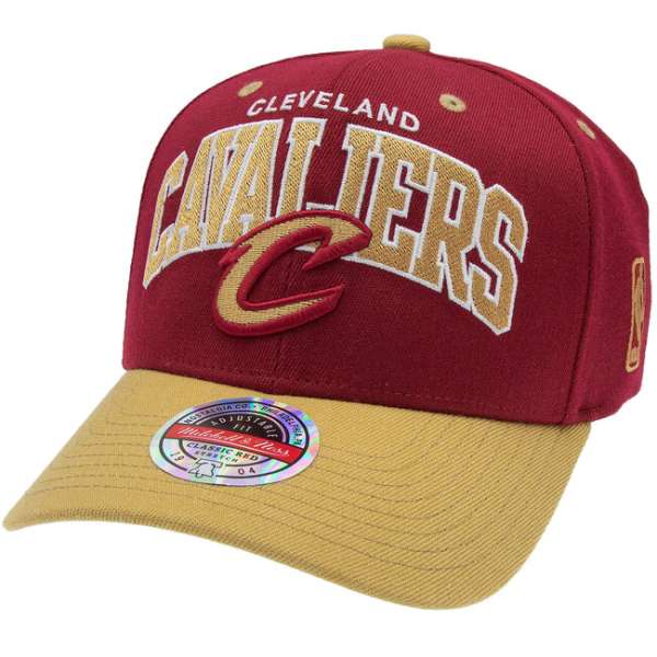 Mitchell & Ness snapback Cleveland Cavaliers Team Arch Snapback dark red/gold