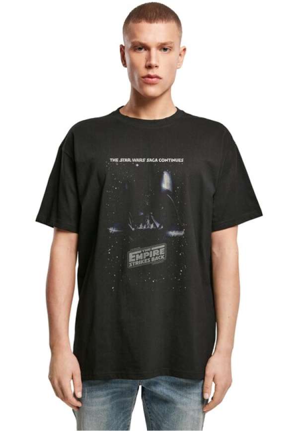 Mr. Tee Star Wars Episode V Poster Heavy Oversize Tee black