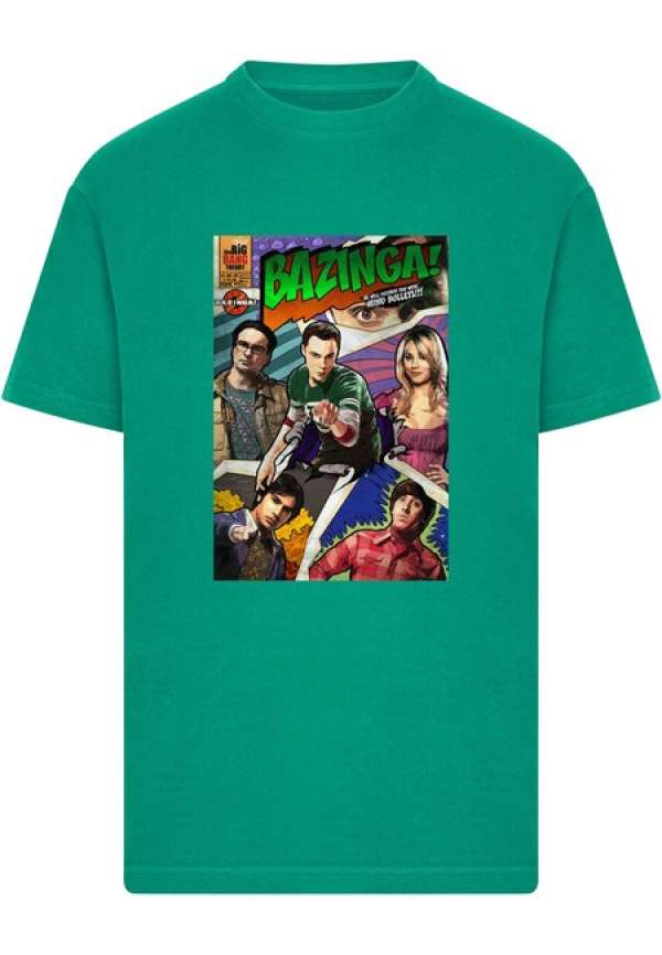 Mr. Tee The Big Bang Theory Bazinga Magazine Cover Tee forest green