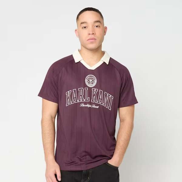 Karl Kani Heritage Emblem Shadow Pinstripe Soccer red