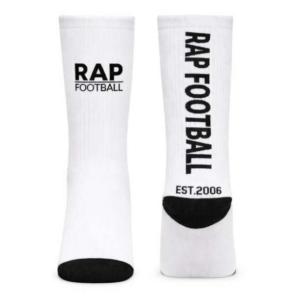 Zokni Rap Football Basic Logo Socks White