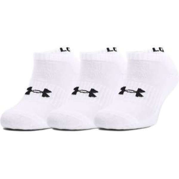 Under Armour UA Core No Show 3Pk-WHT